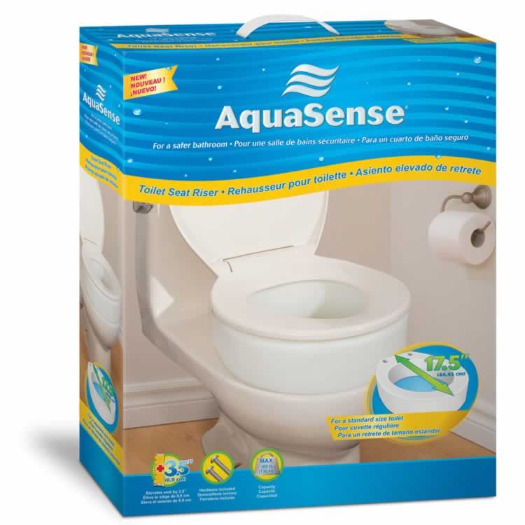Aquasense Toilet Seat Riser, Regular