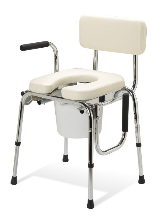 Commode  Drop Arm Padded