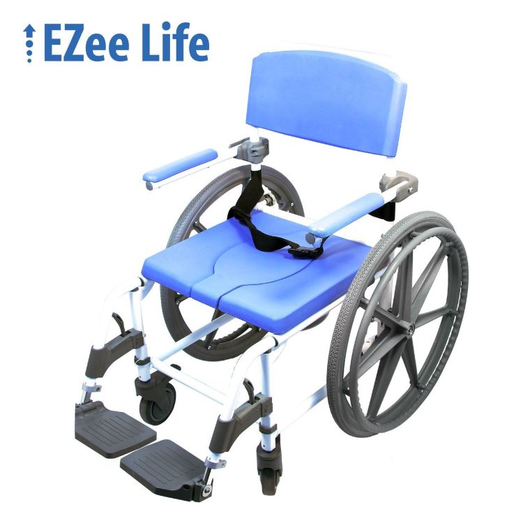 Commode Chair: 20" / 51 cm Tilt Commode Chair with Wheels