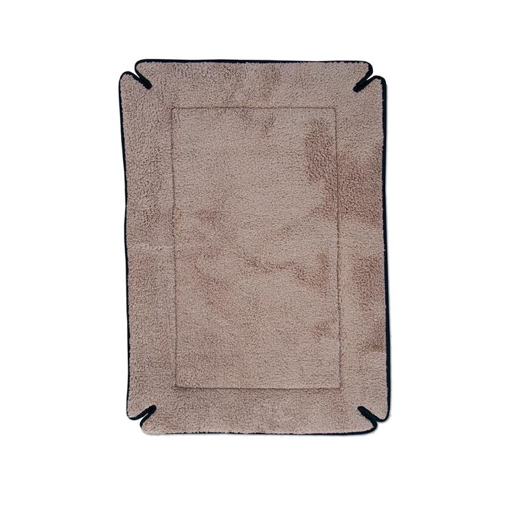 K&H Pet Products Memory Foam Dog Crate Pad Mocha 14" x 22" x 0.5"