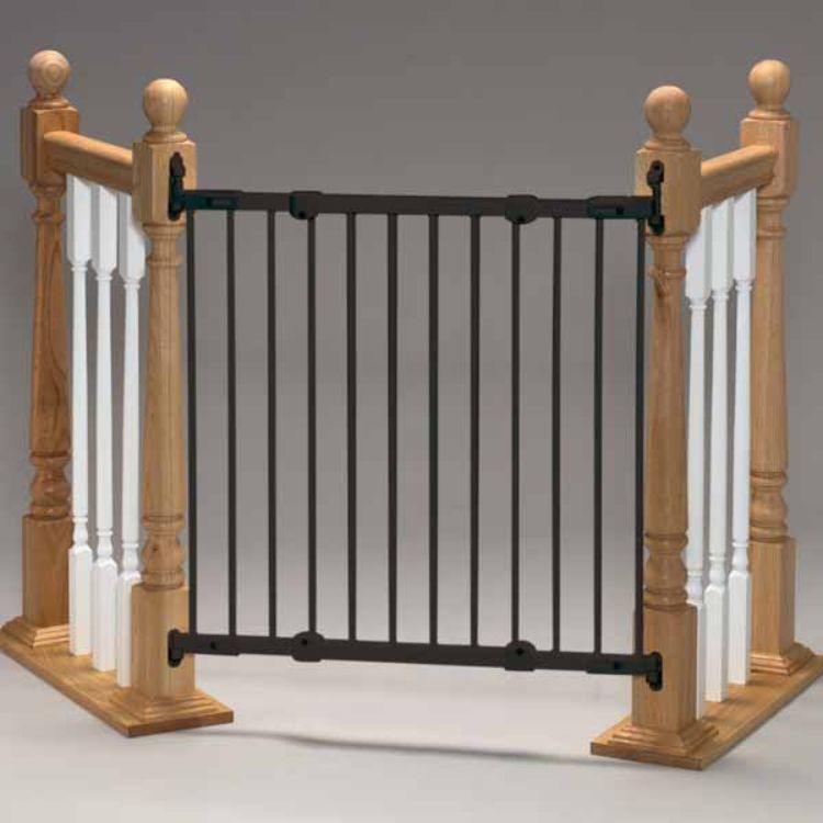 Kidco Angle Mount Safeway Wall Mounted Pet Gate Black 28" - 42.5" x 31"