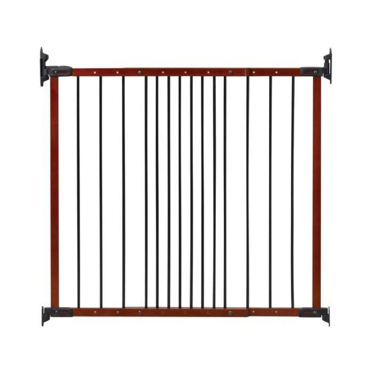 Kidco Designer Angle Mount Wall Mounted Safeway Pet Gate Cherry 28" - 42.5" x 31" 