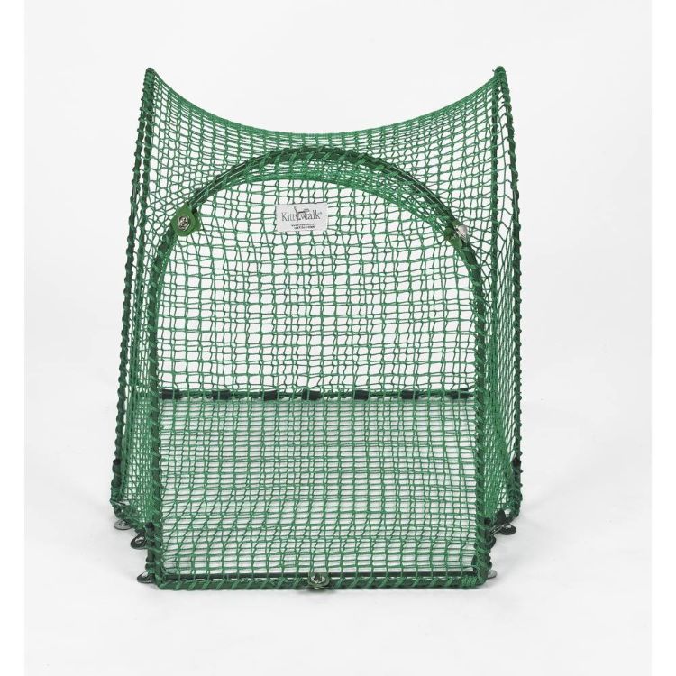 Kittywalk Single T-Connect Unit Outdoor Cat Enclosure Green 24" x 24" x 24"