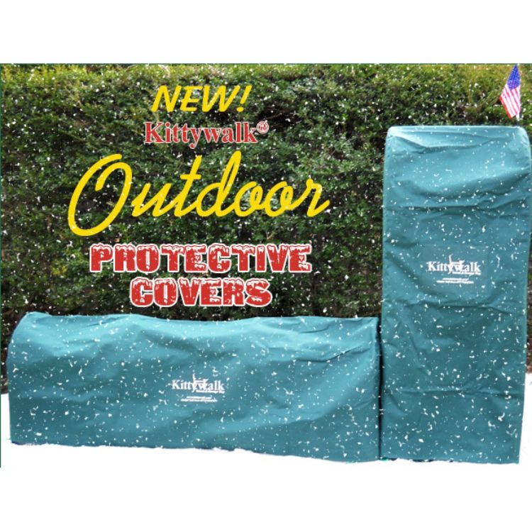 Kittywalk Outdoor Protective Cover for Kittywalk Single T-Connect Unit Green 24" x 24" x 24"
