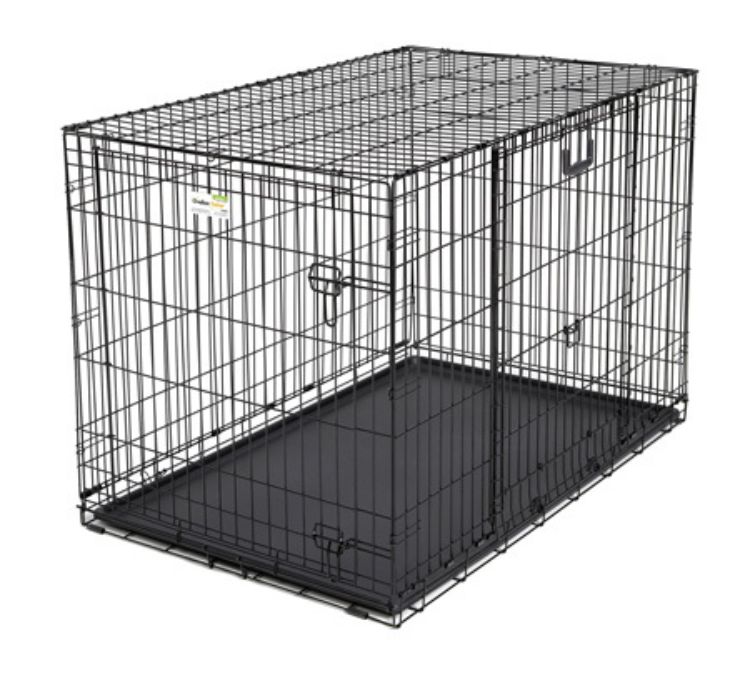Midwest Ovation Double Door Crate with Up and Away Door Black 31.25" x 19.25" x 21.50"