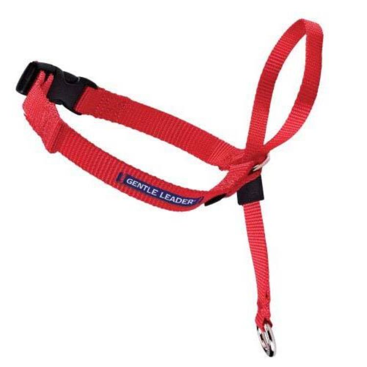 Premier Gentle Leader Quick Release Head Collar Large Red