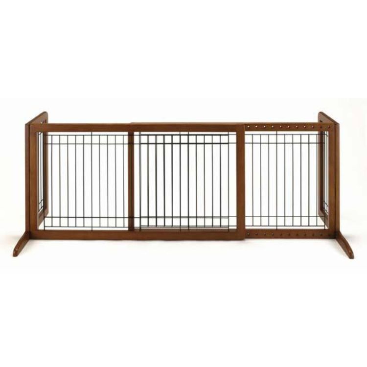 Richell Freestanding Pet Gate Large Autumn Matte 39.8" - 71.3" x 17.7" x 20.1"