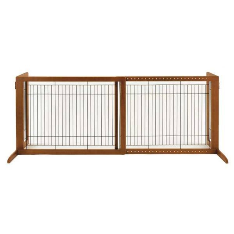 Richell Freestanding Pet Gate HL Autumn Matte 39.4" - 70.9" x 23.6" x 27.6"