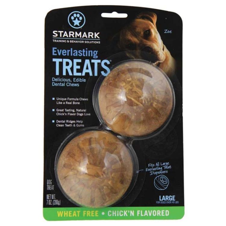 StarMark Everlasting Treat Veggie Chicken 2 pack Large Brown