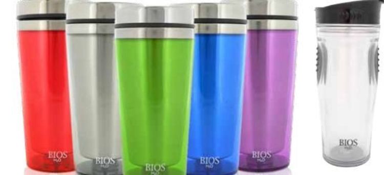 16oz Insulated Plastic Mug - Blue