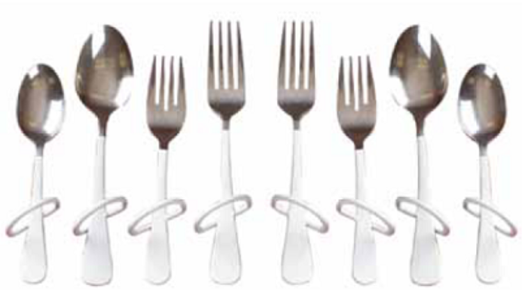 Finger Loop Utensils - Tablespoon, Left-hand