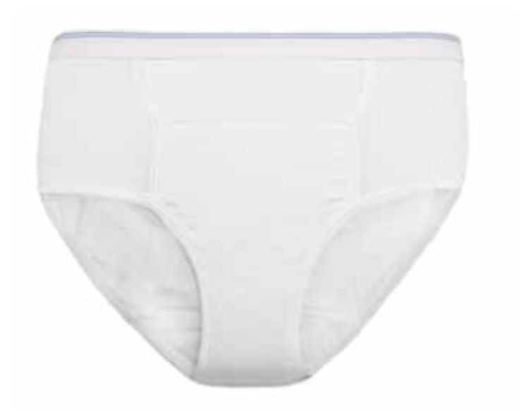 Reusable Incontinence Briefs/Panty: Men - Large