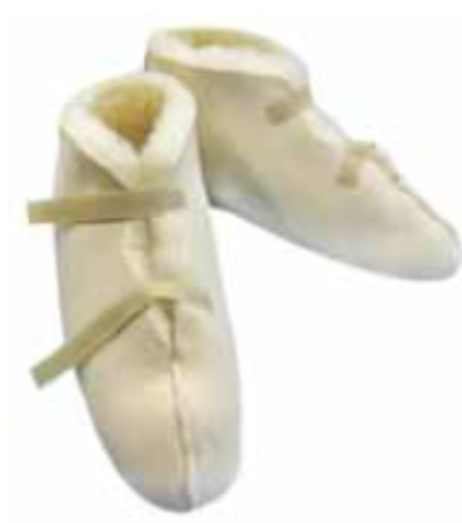 Convalescent Wool Pile Boots: Medium (Sold in a Pair)