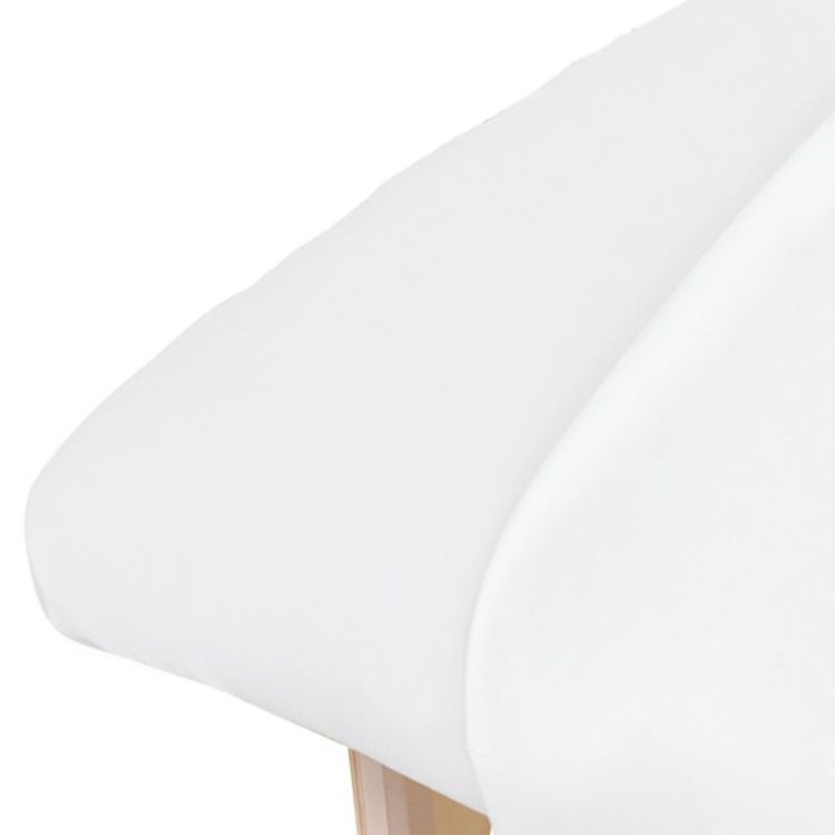Cotton Flannel Sheet Fitted - White