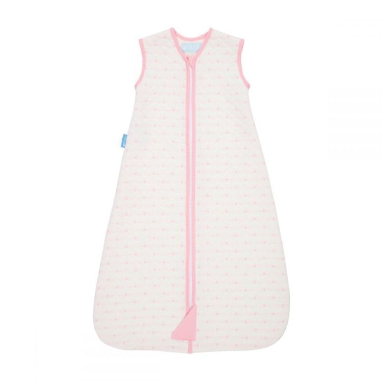 GROSUITS - Sleeper with quilted sleeves  Pink Hearts