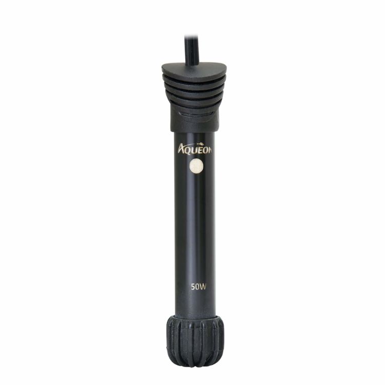 Aqueon Preset Fish Tank Heater 50 watts Black 3.5" x 1.5" x 7"
