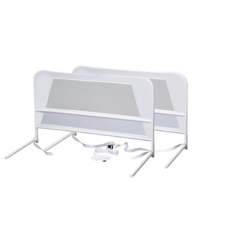 Kidco Children's Mesh Bed Rail Telescopic Double Pack White