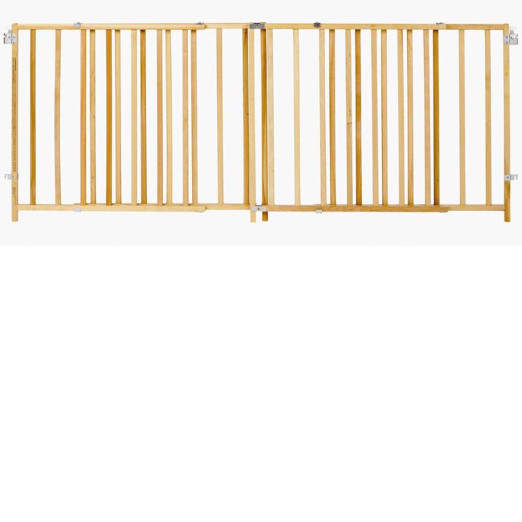 North States Extra-Wide Swing Pet Gate Wood 60" - 103" x 27"