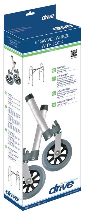 drive swivel wheels one pair 5 inches