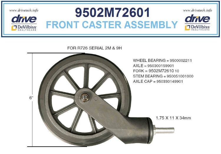Fork/Caster Assembly