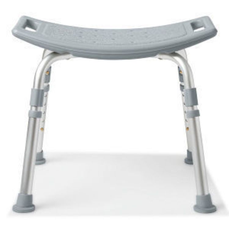 MEDLINE SHOWER CHAIR, AJUSTABLE HIEGHT 15"-19"