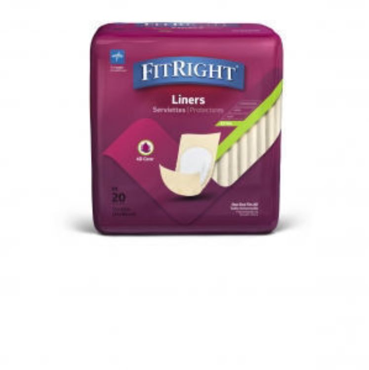 Medline Fitright Incontinence Liner Moderate 13" X 34"