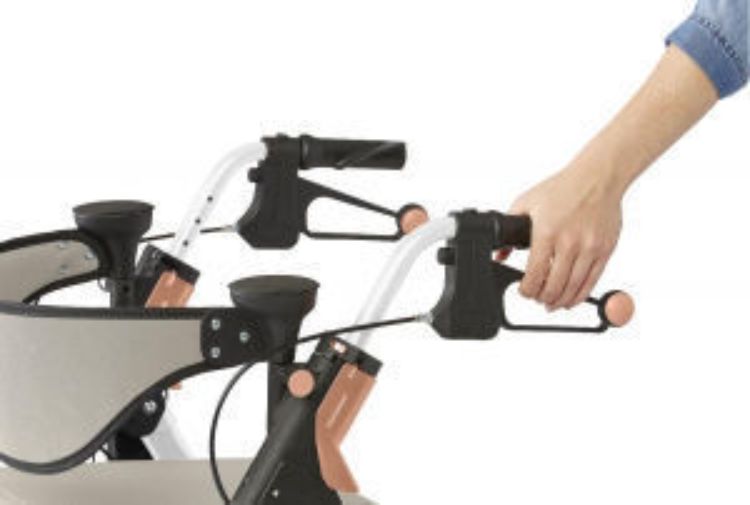 MEDLINE EMPOWER ROLLATOR WITH 8" WHEELS