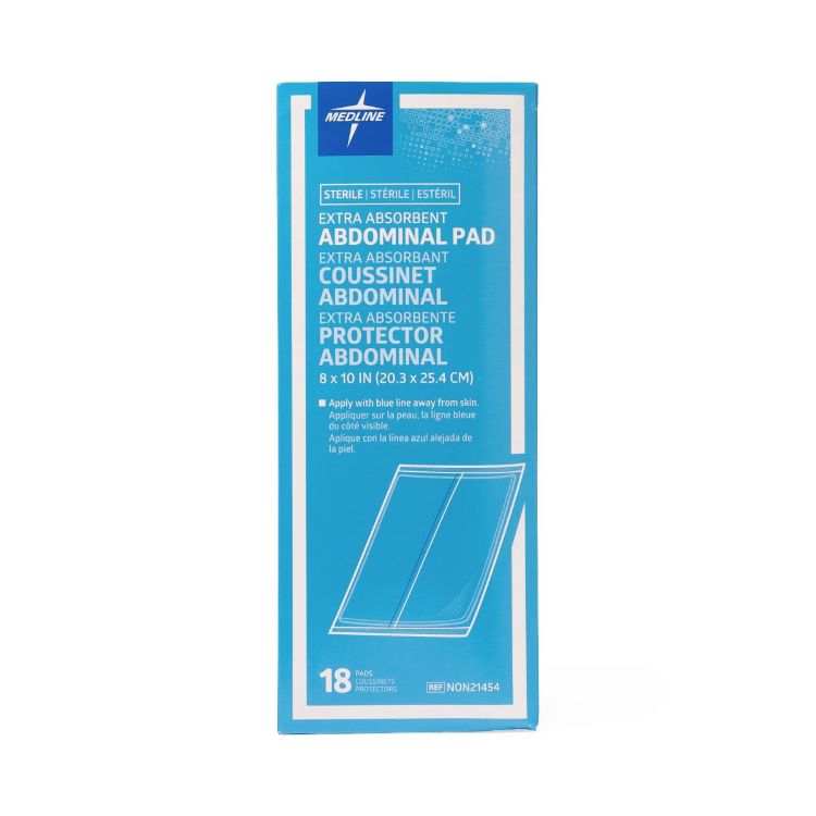 Medline Sterile Abdominal Pad 10"
