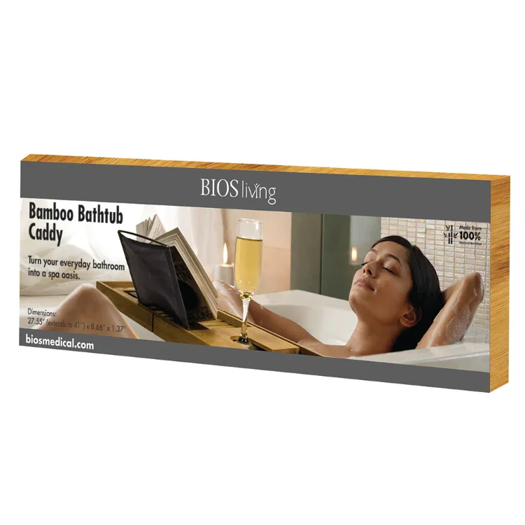 Bamboo Bathtub Caddy