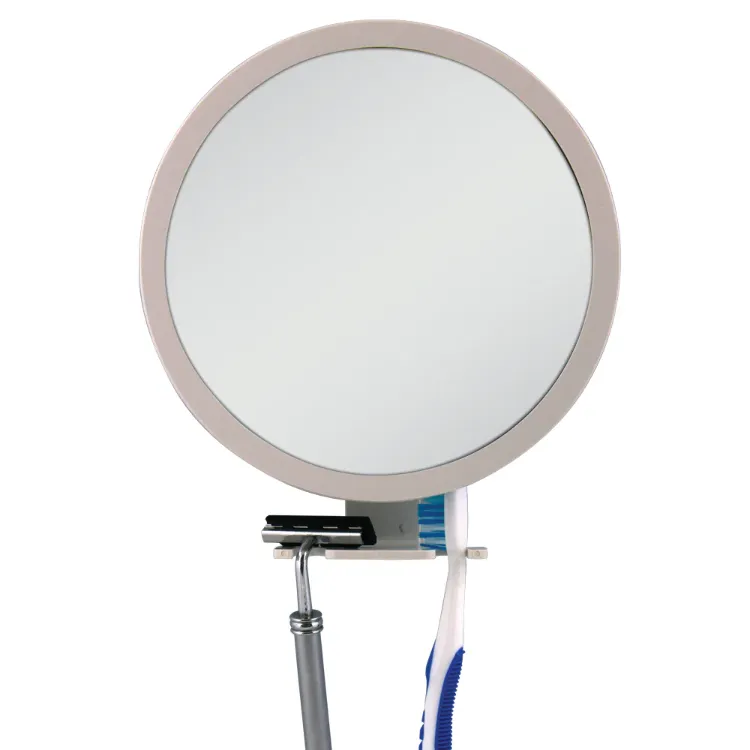 Fog Free Shower Mirror w/5X Adjustable Magnification