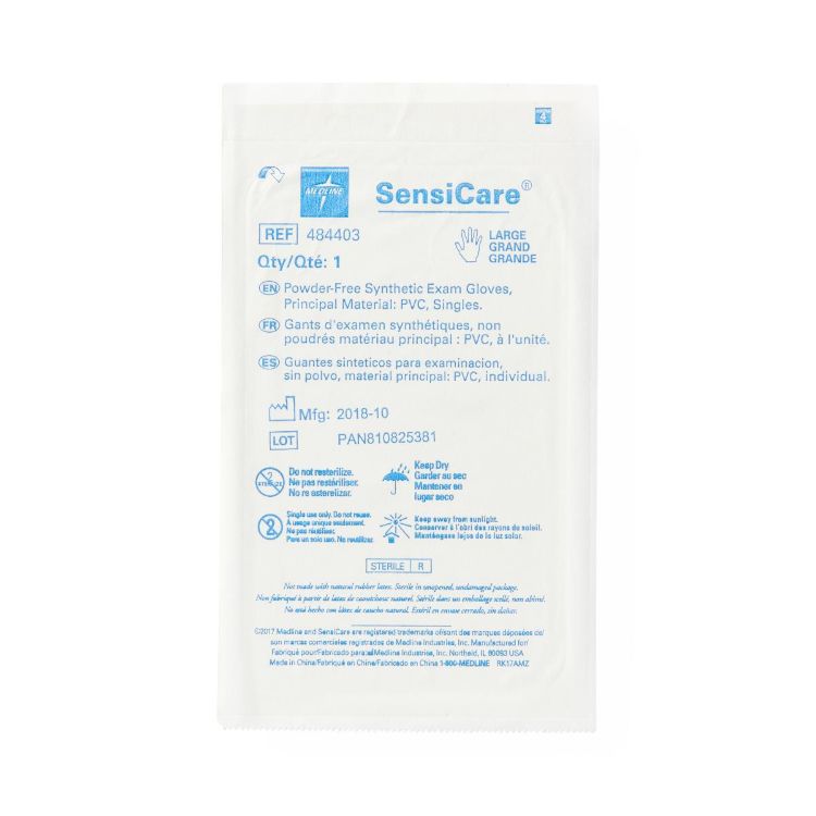 Medline SensiCare Sterile Powder Free Exam Gloves
