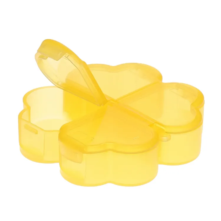Yellow 4 Leaf Clover Pillbox