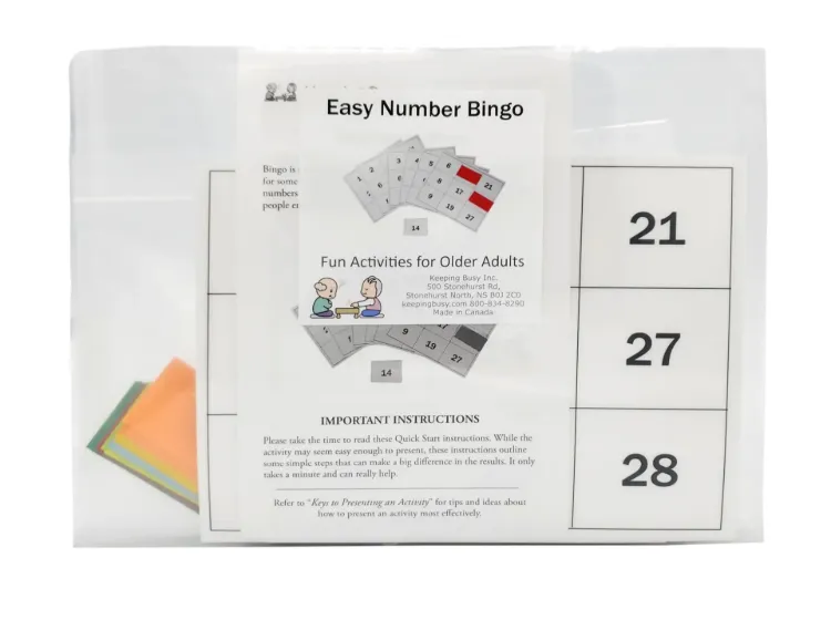 Easy Number Bingo