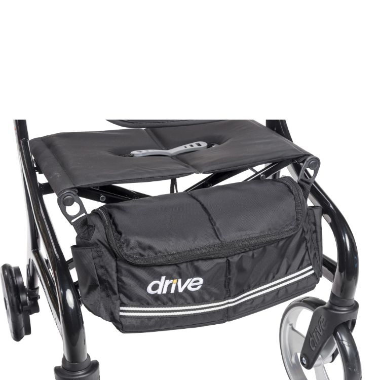 Black Drive Nitro Sprint Rollator With with Accessories (Weight Capacity 350LBS) front basket