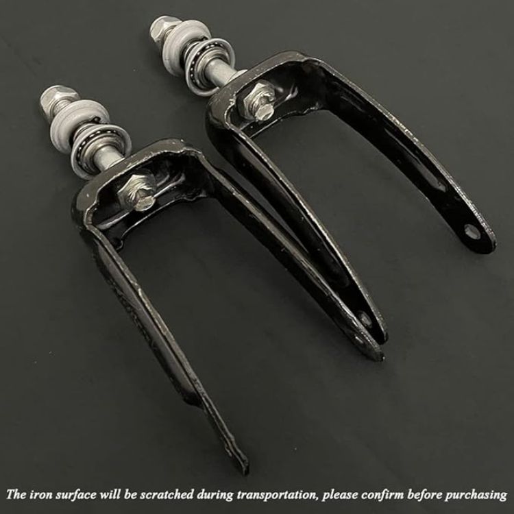 Front Fork Assembly for Steel Rollator with 6” Wheels, Knockdown (Heavy Duty 350LBS)
