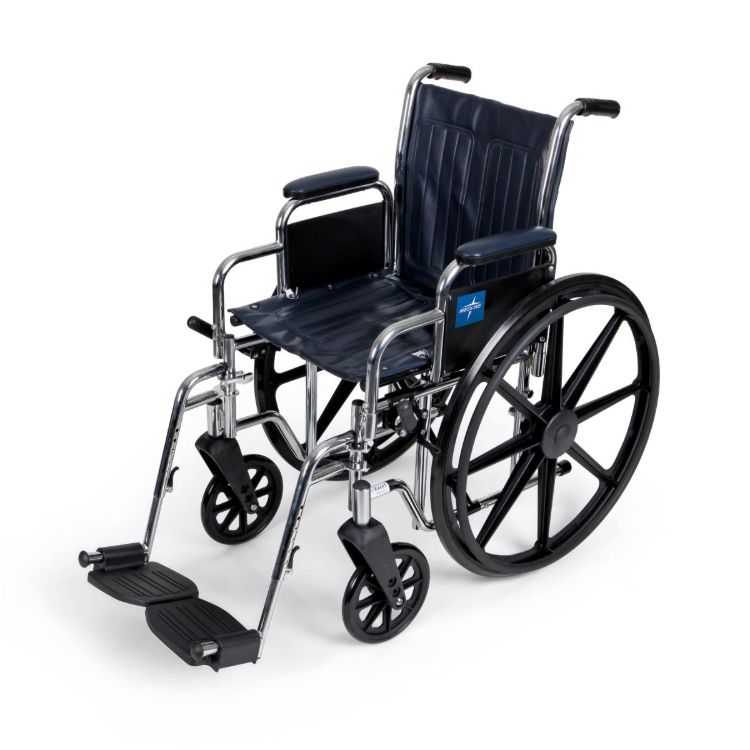 Excel Wheelchair With Removable Desk-Length Arms and Swing-Away Footrests