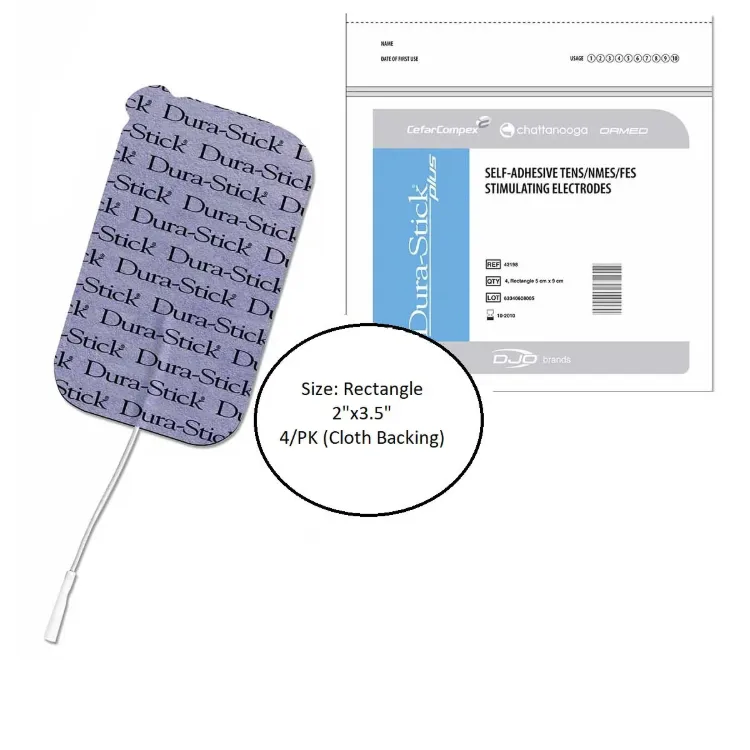 Chattanooga Dura-Stick Plus Self Adhesive Electrodes I 2" x 3.5" Rectangle