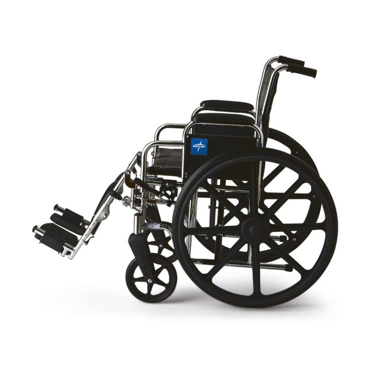 Excel Wheelchair with Removable Desk-Length Arms and Elevating Leg Rests