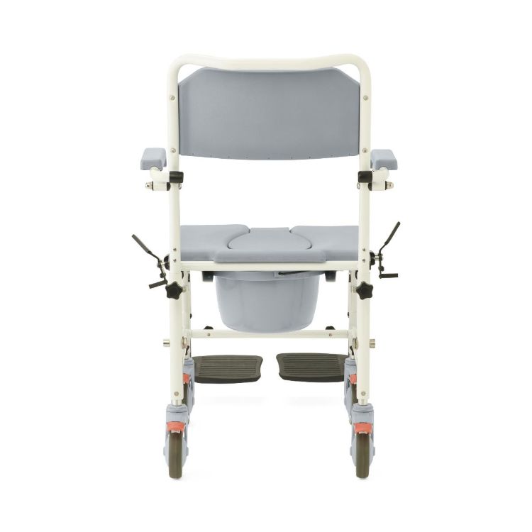 Medline Aluminum Shower Commode Transport Chair