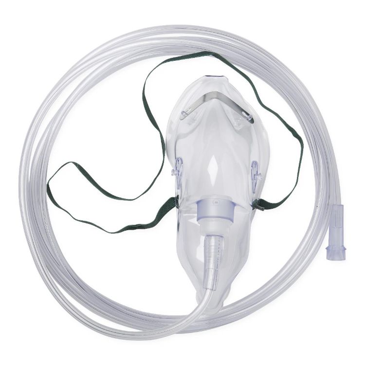 Medline Oxygen Masks with Standard Connector I Medium Concentration I Adult