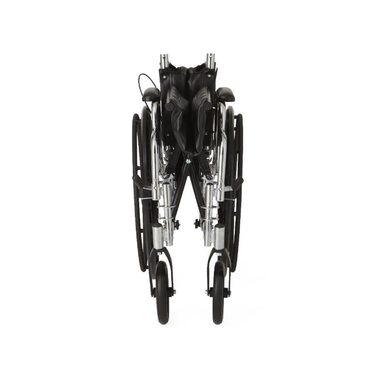 Medline Excel Reclining Wheelchair with Removable Desk-Length Arms and Elevating Leg Rests
