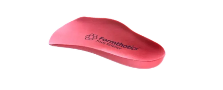 Comfort Single Hard Formthotic slim red orthotic insert for dress shoes