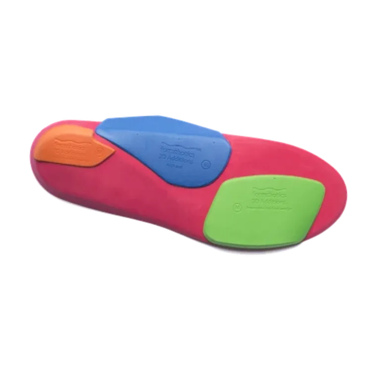 3D reversible self-adhesive forefoot wedge for Formthotics orthoses