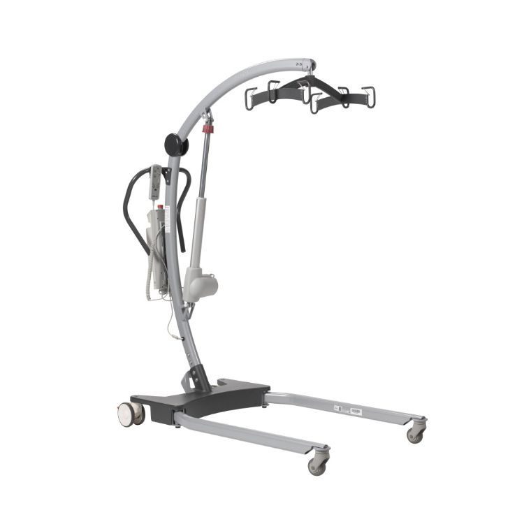 GRAVIS floor lift with power base and six-point cradle